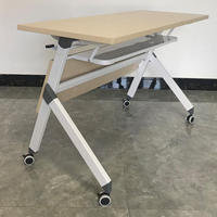 Table de conférence pliante portable en bois massif moderne de haute qualité pour bureau et salle de formation