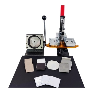 2.5*2.5 Inch (63.5x63.5mm) DIY Square <strong>Button</strong> Badge <strong>Maker</strong> - Metal Photo Fridge Magnet Making Machine Set - Product Image 1