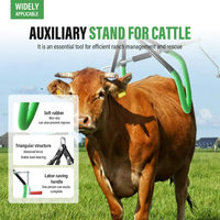 Outil d'aide au levage des bovins en acier inoxydable, multifonctionnel, pour l'assistance à la position debout des animaux, avec ouverture réglable, pour le levage et le pesage du bétail