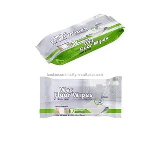 Lingettes humides jetables de luxe écologiques pour sols et cuisines, grand format, avec logo personnalisé - Product Image 2