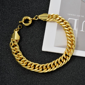luxe polished chunky cuban curved uniform eye catching unisex <b>copper</b> factory <b>bracelets</b> - Product Image 5