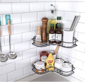 Étagère d'angle murale pour salle de bain, support de rangement pour shampoing, panier de douche en fer pour cosmétiques, organisateur de salle de bain - Product Image 3
