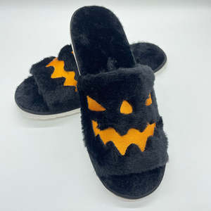 Pantuflas de Dormitorio para Mujer Marca Link, Pantuflas de Peluche con Diseño de <span class=keywords><strong>Calabaza</strong></span> de Halloween, Pantuflas de Interior de <span class=keywords><strong>EVA</strong></span> para el Hogar - Product Image 2
