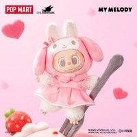 NOUVEAU Populaire 100% Original Labubu POPMART The MONSTERS SAN RIO CHARACTERS Series Peluches et Pendentifs en Vinyle Boîte Mystère