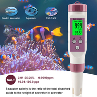 Smart Digital 7IN 1 PH / TDS / EC/ORP/salinité/densité de l'eau de mer/température pH-mètre par application mobile