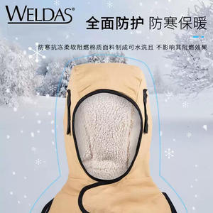 Wits 23-7711หมวกกันหนาวกันไฟฟ้าสถิตย์, ผ้าคลุมไหล่กันไฟสุนัขจิ้งจอกฤดูหนาวพร้อมหมวกกำมะหยี่ให้ความอบอุ่นแบบมีฮู้ดสไตล์แจ็คเก็ต - Product Image 2