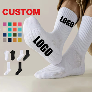 Offre Spéciale hommes mi-cheville blanc <span class=keywords><strong>coton</strong></span> éponge équipage chaussette jeunesse sport basket-ball chaussettes pour hiver bas tricot unisexe - Product Image 1