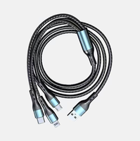 Cables USB 3 en 1 de Carga Rápida de 120W y 1.2m para Teléfono con Función de Transferencia de Datos, Venta al Por Mayor de Fábrica