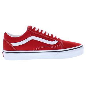Chaussures de skate unisexes Old Skool à lacets, respirantes, légères, rouge Racing, blanc True White - Product Image 2
