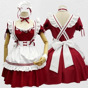 Costume de cosplay Sweet Maid, robe rouge Lolita, ensemble de tenue de jeu de rôle anime pour femmes, printemps 2025 - Product Image 1