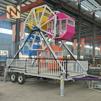Nova Rides Tragbares 16-Personen-Mini-Riesenrad mit Anhänger, CE-zertifizierte mobile Fahrgeschäfte für Partys und Events