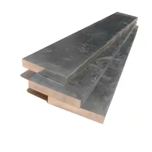 Barra plana de alumínio com haste retangular astm 6082 t6 para móveis de exterior, cadeira de banco de bar