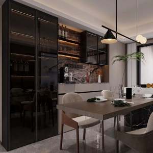 Muebles modernos para el hogar, armario de almacenamiento para sala de estar, Aparador de madera - Product Image 1