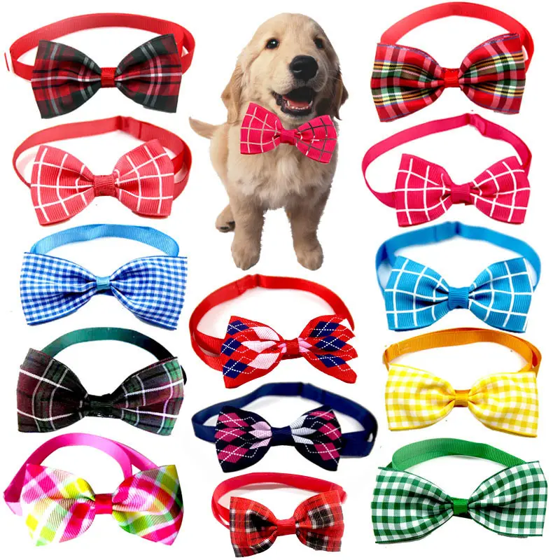 hot sell halloween movable sublimation pet collar dog bow ties colorful custom durable christmas bow tie