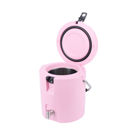 Seau à glace isotherme portable rotomoulé en PE de 8 L avec intérieur en acier inoxydable, personnalisable, moderne, haute qualité, faible MOQ, impression de logo