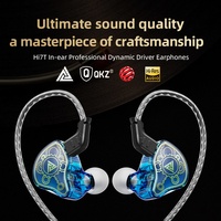 Écouteurs intra-auriculaires HiFi avec transducteur dynamique de 10 mm, diaphragme en PET, prise jack 3,5 mm, forme ergonomique pour audiophiles, musiciens, DJ, scène, sport