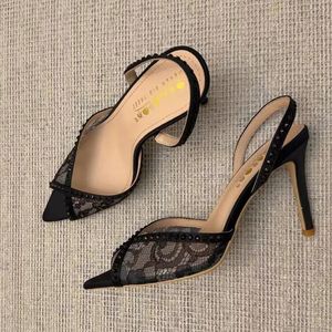 Saldi Imperdibili <span class=keywords><strong>Sandali</strong></span> Eleganti da Donna <span class=keywords><strong>con</strong></span> Borchie e Tallone Scoperto Scarpe Sexy da Sera <span class=keywords><strong>con</strong></span> <span class=keywords><strong>Tacco</strong></span> <span class=keywords><strong>Alto</strong></span> - Product Image 5