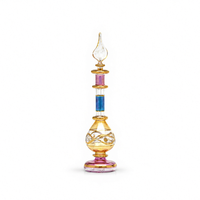 Vente en gros GRAND BAZAAR ÉGYPTE Flacon de parfum en verre égyptien 2 |   Soufflé à la bouche pour l'or 24 carats gravé à la main |   Tailles de 2 ml à 12 ml pour
