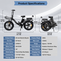 Vélo électrique pliable 36V 350W 20 pouces, vélo électrique pliable, vélo électrique tout-terrain, vélo électrique pour trajets quotidiens