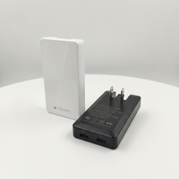 Adaptateur de chargeur mural USB-C GaN PD 3.0 65W ultra-fin et pliable à charge rapide, avec boîtier ultra-plat et finition motif CD