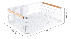Al por mayor: Escurridor de platos de cocina multifuncional sencillo, organizadores de almacenamiento, bandeja de hierro y soportes para utensilios - Product Image 6