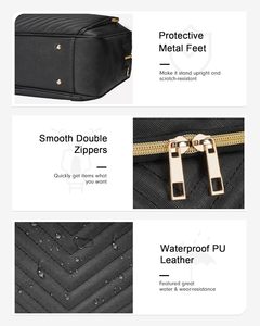 Zaino per Laptop da 17 Pollici per <span class=keywords><strong>Donna</strong></span>, <span class=keywords><strong>Borsa</strong></span> Convertibile Grande in Pelle Impermeabile con Design Trapuntato - Product Image 5