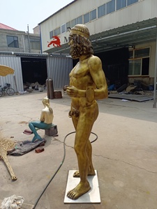 Sculpture de figure grecque en bronze de haute qualité, faite à la main, moulée à la cire perdue, monumentale, 180 cm, 4-6 mm d'épaisseur, personnalisable, en promotion - Product Image 3