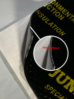 JUNAPAI Feuille d'insonorisation et plaque anti-vibration en caoutchouc butyle de 2 mm d'épaisseur pour utilisation à haute/basse température