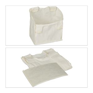 Cesto Portabiancheria in Bambù con Scaffale a 2 Livelli e Cesto Portabiancheria Staccabile per <span class=keywords><strong>Bagno</strong></span> - Product Image 5
