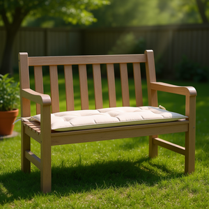 Cojín para Banco de Jardín, 100% Poliéster, Diseño Rectangular Acolchado, Extraíble, Lavable, para Todas las Estaciones - Product Image 2