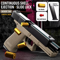 Pistolet jouet à balles souples M1911 pour enfants, pistolet Glock à coque pour enfants, pistolet Sand Eagle à prise manuelle pouvant lancer des balles manuelles USP