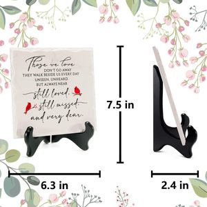 Cadeaux <span class=keywords><strong>de</strong></span> sympathie <span class=keywords><strong>Plaque</strong></span> <span class=keywords><strong>de</strong></span> mémoire <span class=keywords><strong>de</strong></span> grand-mère pour la perte d'un être cher avec <span class=keywords><strong>condoléances</strong></span> support <span class=keywords><strong>de</strong></span> poterie blanche décor funéraire plaques <span class=keywords><strong>de</strong></span> signalisation - Product Image 4