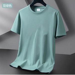 T-shirt décontracté à manches courtes en jersey 100 % polyester personnalisé OEM pour <span class=keywords><strong>homme</strong></span>, fin, séchage rapide, <span class=keywords><strong>grande</strong></span> <span class=keywords><strong>taille</strong></span>, col rond, idéal pour l'été - Product Image 3
