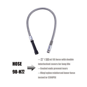 Grifo de cocina de montaje en cubierta, manguera Flexible comercial, fácil de instalar, doble Mango, extraíble - Product Image 4