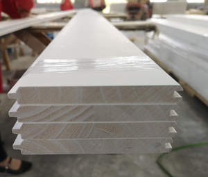 2024 nóng bán Chất lượng cao tường trang trí màu trắng sơn lót gỗ thông tường shiplap - Product Image 2