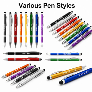 Stylo publicitaire personnalisé avec logo, stylo à bille en métal aluminium pour cadeau d'entreprise, appareil tactile, fournitures de bureau - Product Image 5