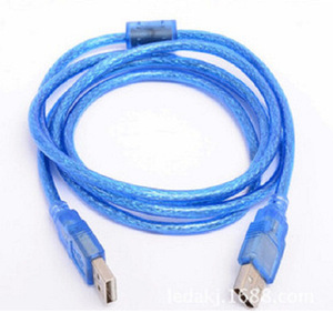Transparent Blue Usb A To A <b>Cable</b> 1.5M Pure Copper Conductor <b>For</b> <b>Computer</b> Data Transfer - Product Image 1
