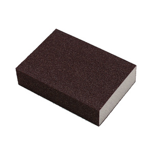 Autre bloc éponge abrasif robuste 100 x 70 x 10 mm, haute absorption d'eau, tampon de ponçage fin pour usage en cuisine - Product Image 1