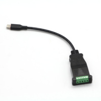 Cable Convertidor USB Tipo C Macho a RS485 RS422, Cable Serial con Cubierta de PVC, Transferencia Rápida de Datos para Impresora, Escáner de Código de Barras, Computadora