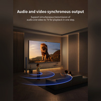 Récepteur sans fil RX uniquement 5 GHz 1080P, adaptateur de mise en miroir d'écran pour iPhone, Android, Windows, TV, projecteur