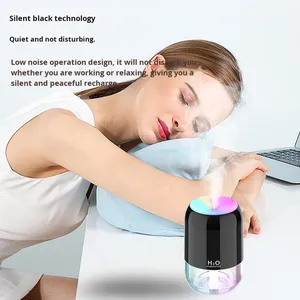 200ml Portable Mini USB Ultrasonic Silent Air Purifier Cool Mist Humidifier Essential Oil <b>Diffuser</b> <b>LED</b> <b>Lighting</b> 1 Year Plastic - Product Image 5