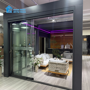 Pergola Moderne Écologique en Aluminium Toutes Saisons avec Toit Rétractable, Abri de Jardin Extérieur Étanche pour Patio - Product Image 3