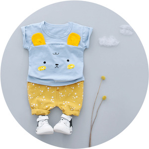 Combinaisons de dessin animé pour petits enfants, T-shirts personnalisés pour enfants, impression de chemises et pantalons d'uniforme scolaire, vêtements de plongée - Product Image 2