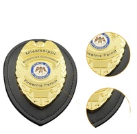 Badge de sécurité personnalisé en métal pour agent de sécurité privé, porte-badge d'enquête pour flic, DEA, pompier, chaplain, badge de sécurité sur mesure