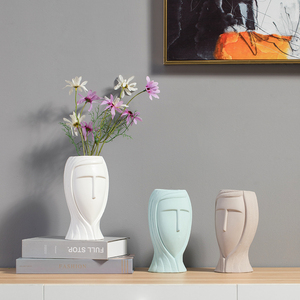 Macetas nórdicas con cara de <span class=keywords><strong>mujer</strong></span>, macetas con <span class=keywords><strong>cabeza</strong></span> abstracta, maceta de flores suculentas para interiores y exteriores para <span class=keywords><strong>mujer</strong></span> - Product Image 6