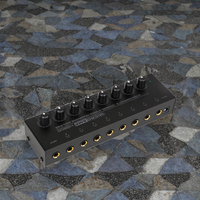 HA800 8 Metal kanal Stereo ses amplifikatörü Mini kulaklık Splitter stüdyo sahne ev kullanımı için