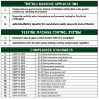 Sistema de Integración de Sensor de Bomba Controlado por PLC Lituo para Resultados Estables y Repetibles, Máquina de Prueba Inteligente para Inodoros
