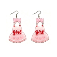 Nouvelles Boucles d'Oreilles Créatives Personnalisées pour Révéler le Sexe (Fille ou Garçon) – La Mode Révèle le Sexe de la Grossesse – Boucles d'Oreilles Uniques