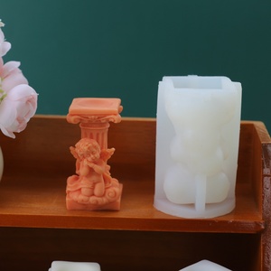 Moule en silicone en gros pour bougie pilier romaine DIY, idéal pour la décoration intérieure, moule à bougie parfumée en forme d'angle - Product Image 4