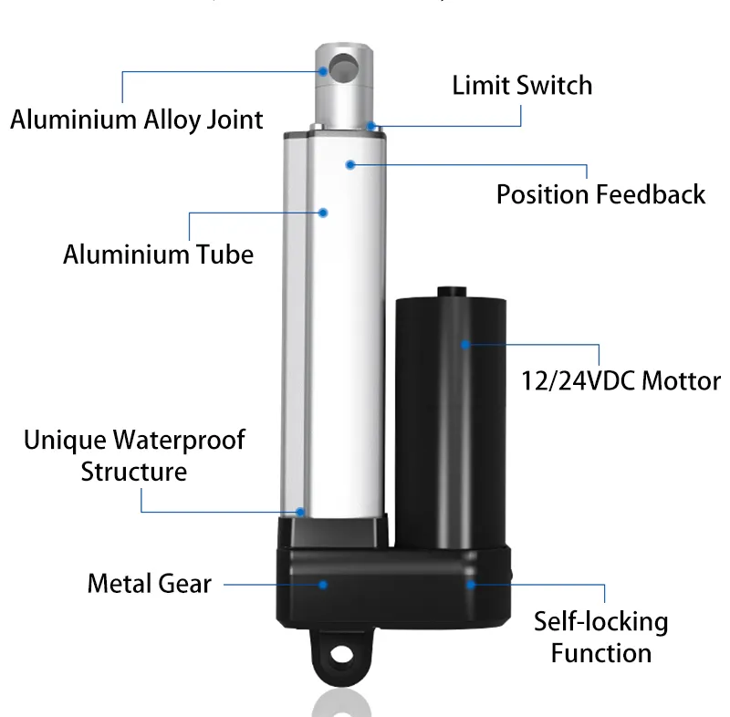 Heavy Duty 6 ''Zoll Hub 12 Volt Fenster öffner Linear antrieb mit drahtloser Fernbedienung